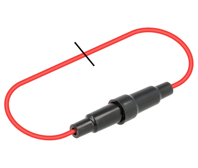 LAC PF007 Portafusible aéreo a rosca 5 × 20 mm · 6 A / 250 V CA