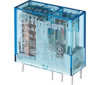 Finder RL121 mini-relé 24 Vcc 2 circuitos 8 A | 40.52.9.024.0000