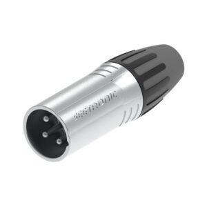SCSM5 / XLR 5 - Clavija macho, carcasa de níquel, contacto plateado