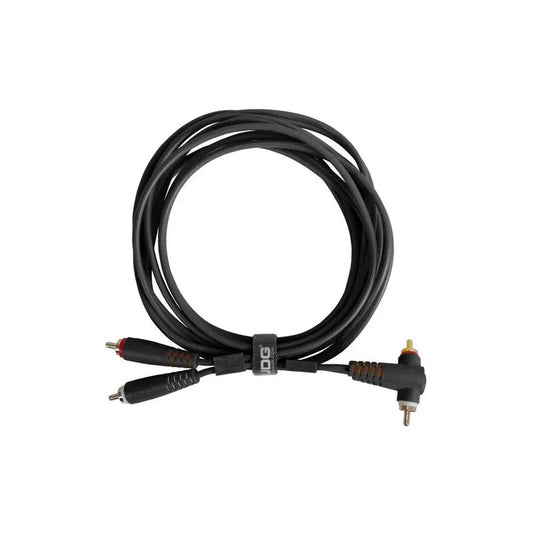 UDG Gear U97005BL Set Cables RCA Recto a RCA Acodado Negro 3m
