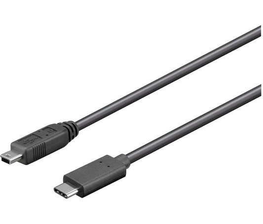 NIMO WIR1161 — Cable USB-C 3.1 Macho a Mini USB-B 2.0 Macho 1m